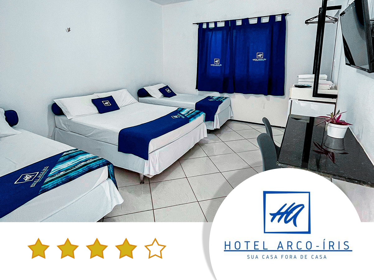 Foto do Hotel Arco-Íris que fica localizado em Itapipoca Ceará